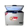 Castelo 350 Liter  Glass Door Chest Freezer with LG Compressor – Silver