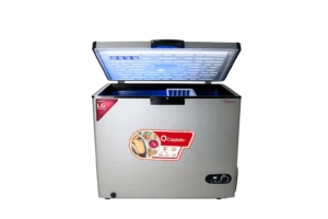 Castelo 350 Liter  Glass Door Chest Freezer with LG Compressor – Silver
