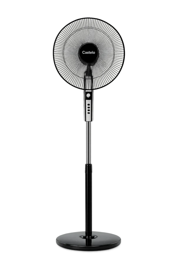16 Inch Digital Stand Fan Black Color