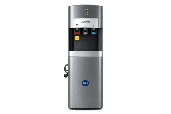 Castelo Water Dispenser with Refrigerator Gray Color